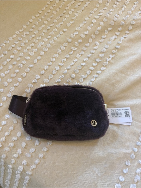 lululemon athletica Handbags - lululemon athletica Dark Brown Fuzzy Crossbody Belt Bag
